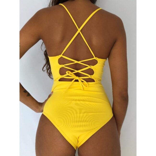 1680097404 HollowOutOnePieceBathingSwimsuit yellow 1 9f051600 ec62 48d7 ad48 be0ae3659806